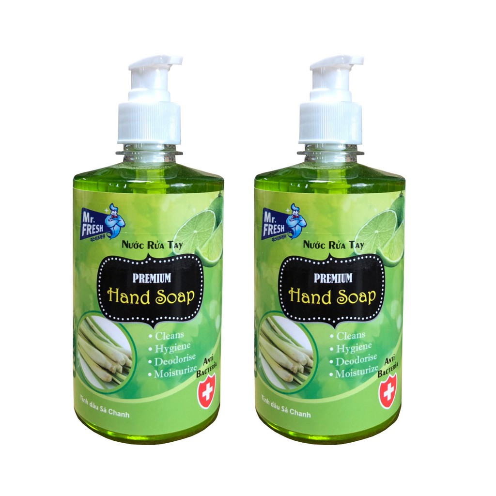 Combo 2 Nước rửa tay khử mùi Mr.Fresh 500ml Hương Xả