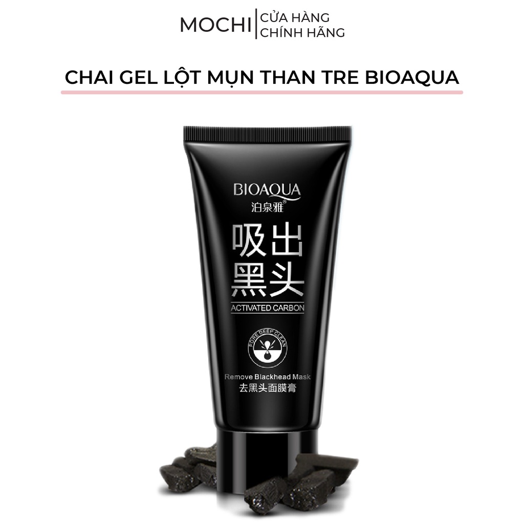 Gel Lột Mụn Đầu Đen l Mụn Cám l Mụn Trứng Cá Than Tre Hoạt Tính Mask Mặt Nạ Lột Mụn Bioaqua 60g Nội Địa Trung MOCHI SHOP