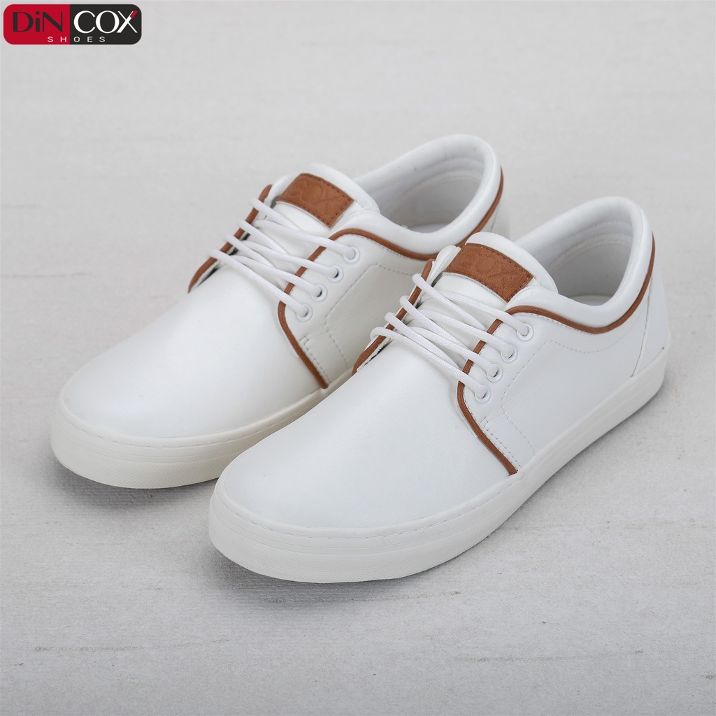 Giày Sneaker Da Nam DINCOX C03 Khí Chất Lịch Thiệp White