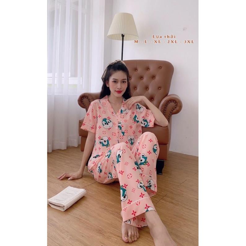 BIGSIZE PIJAMA(60-75kg) LỤA THÁI CAO CẤP - MỀM MỊN, MÁT, THOẢI MÁI ༴