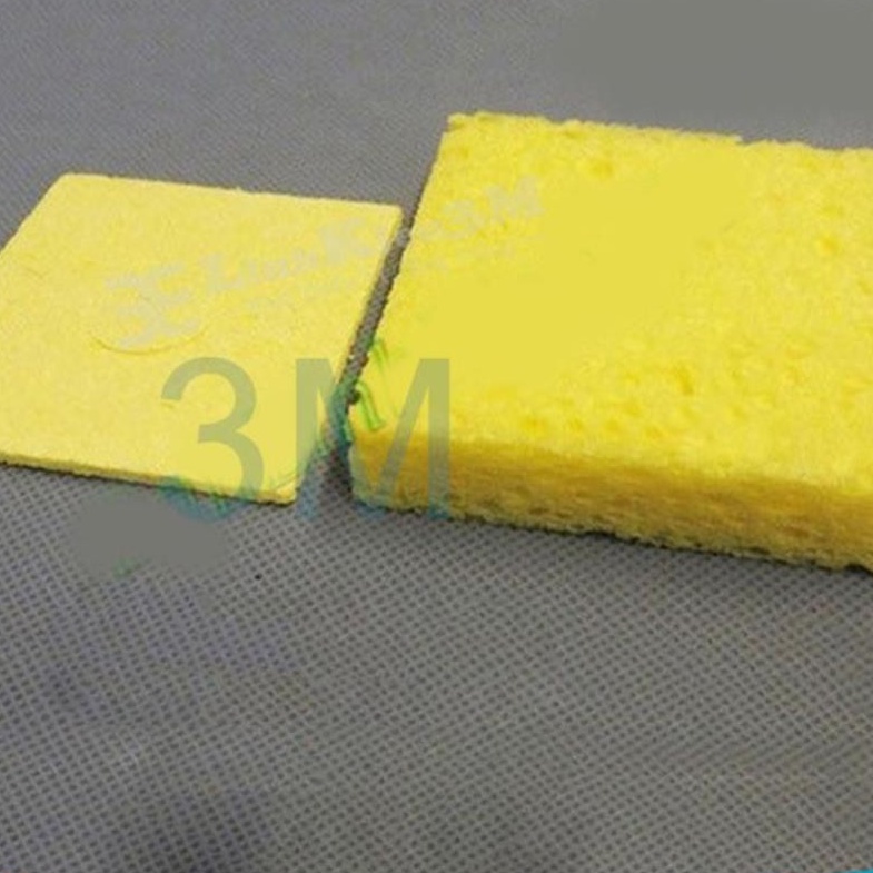 Bọt biển chùi mỏ hàn 6x6CM Loại Xịn Miếng bọt làm sạch mũi hàn