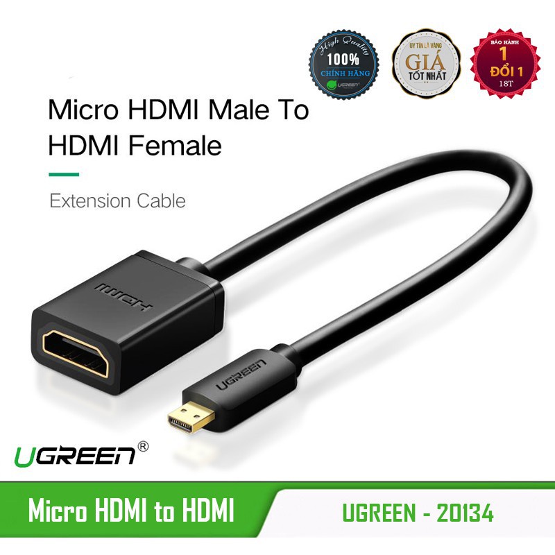 ✸☄Cáp Micro HDMI to Ugreen 20134