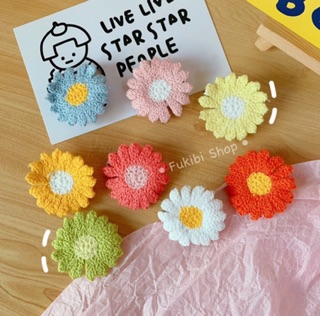 GHIM CÀI KIÊM KẸP TÓC HOA CÚC MÓC LEN