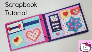 Sổ hoạ tiết làm scrapbook, lovebox