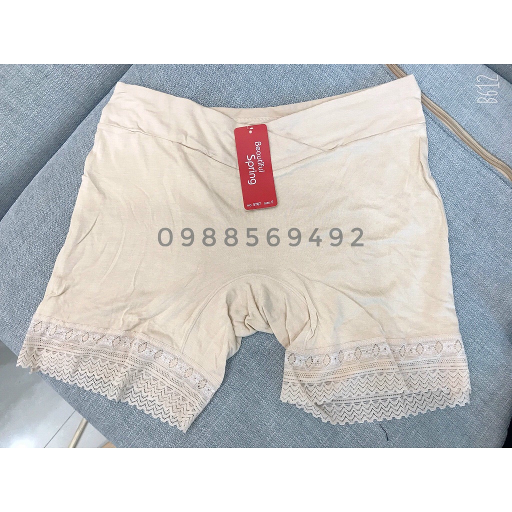 Quần mặc trong váy GuMe cạp chéo, dành cho bà bầu, hàng loại 1 cotton 100%, 2 màu đen và da, freesize