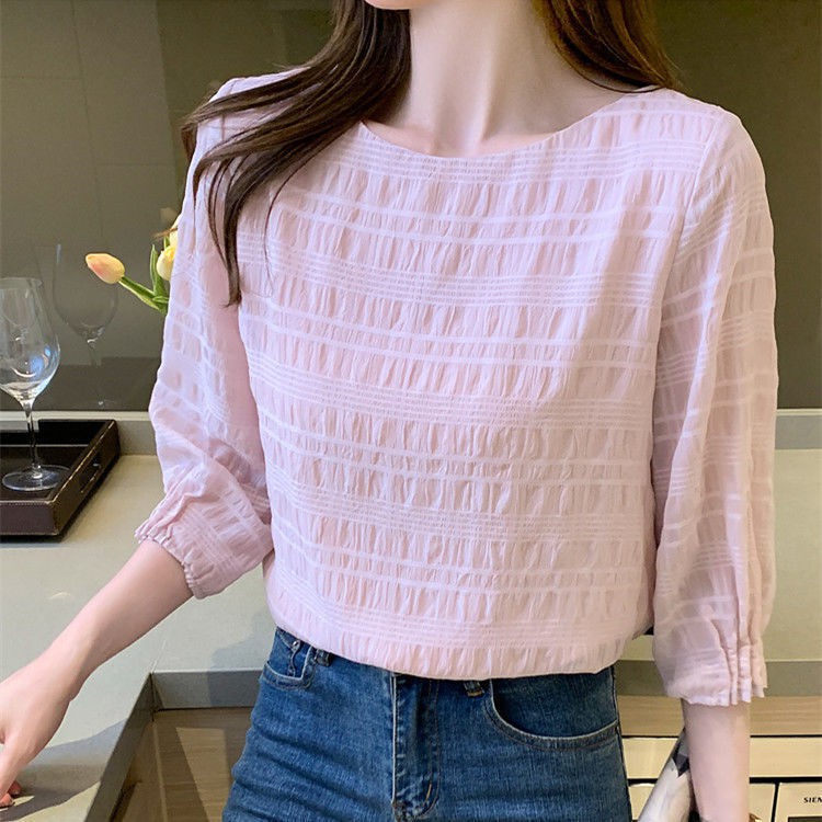 [MURIOKI] Áo Sơ Mi Dáng Rộng Thời Trang Mùa Hè Hàn Quốc Dễ Phối Đồ Dành Cho Nữ