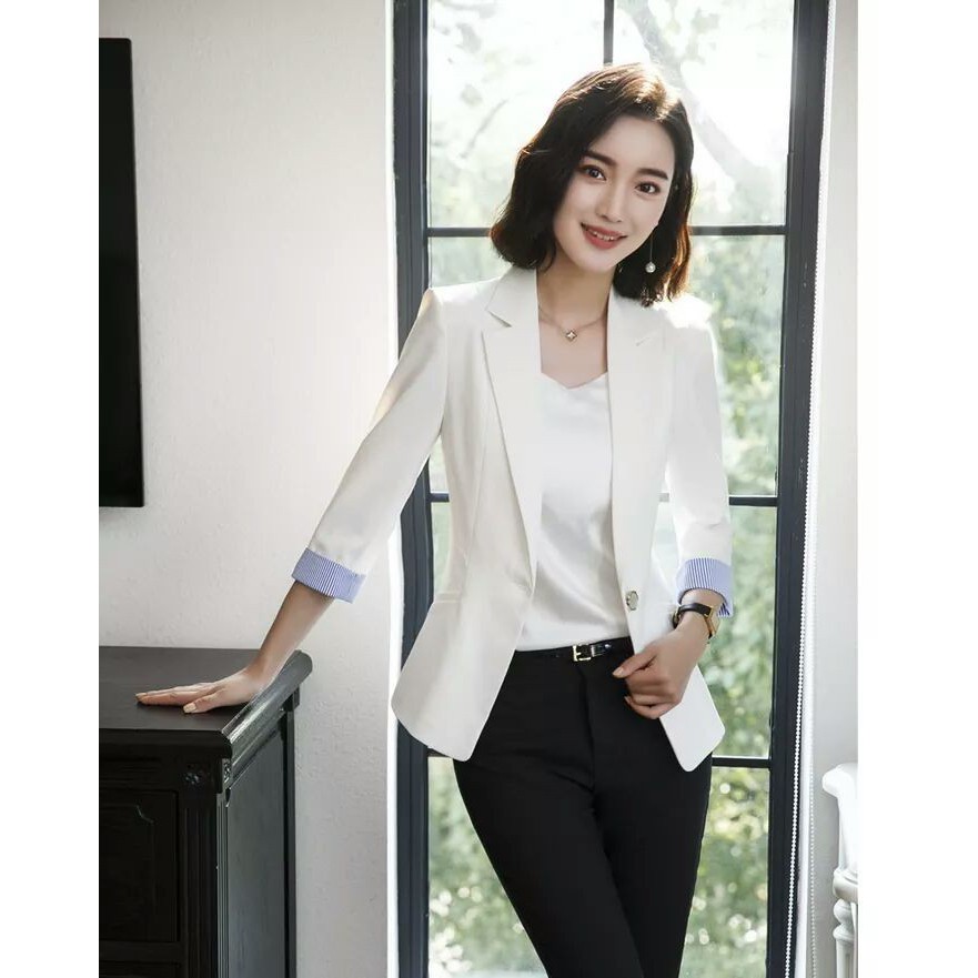 *❣️ÁO KHOÁC NỮ❣️ÁO VEST BLAZER PHÔI SỌC SANG CHẢNH HAI MÀU
