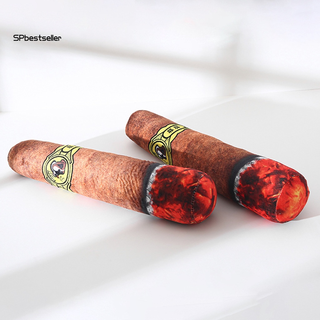 Đồ Chơi Nhai Cắn Mềm Hình Điếu Thuốc Lá Nhồi Bông Phát Ra Tiếng Ồn Đa Năng Cho Cún Cưng