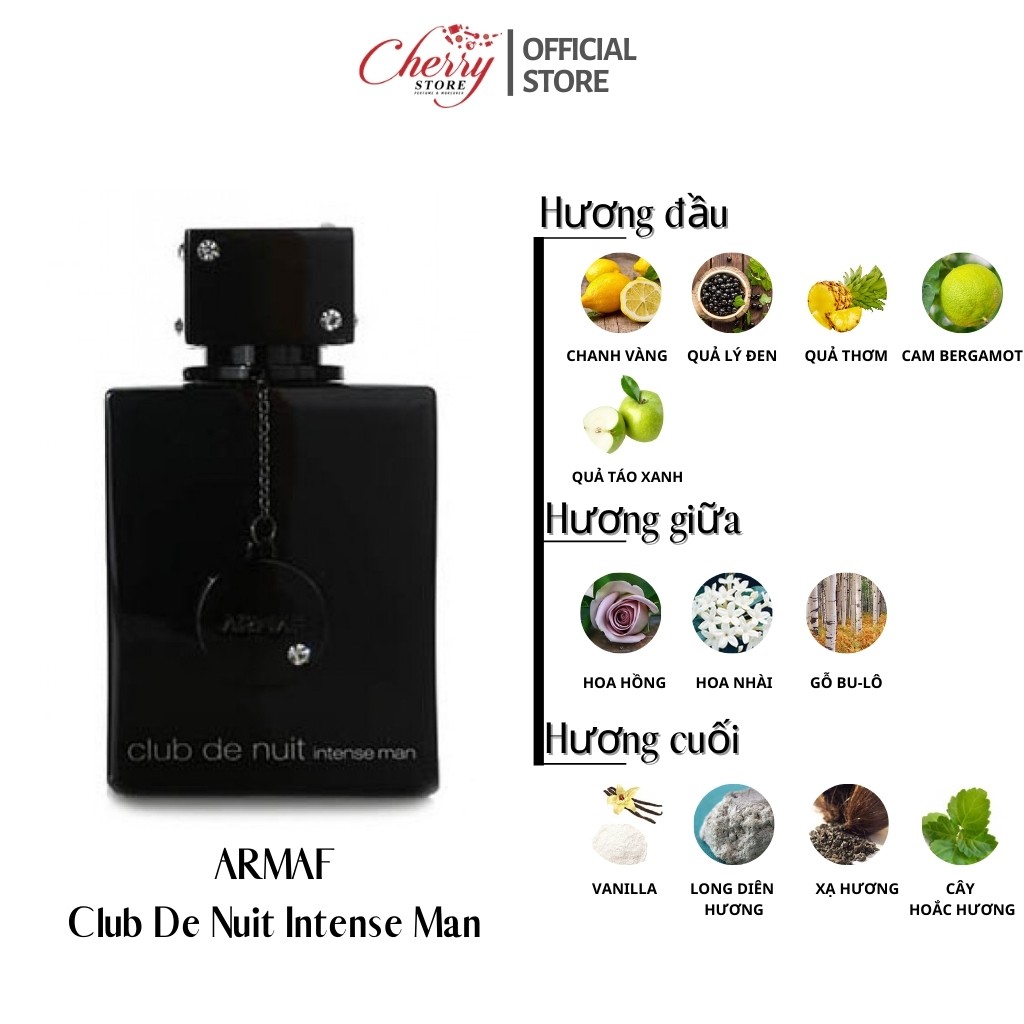 Nước hoa nam CLUB DE NUIT INTENSE MEN Nước Hoa Chính Hãng Giá Rẻ Hương Thơm Được Yêu Thích Nhất Năm 2020 CR [ MẪU THỬ ]