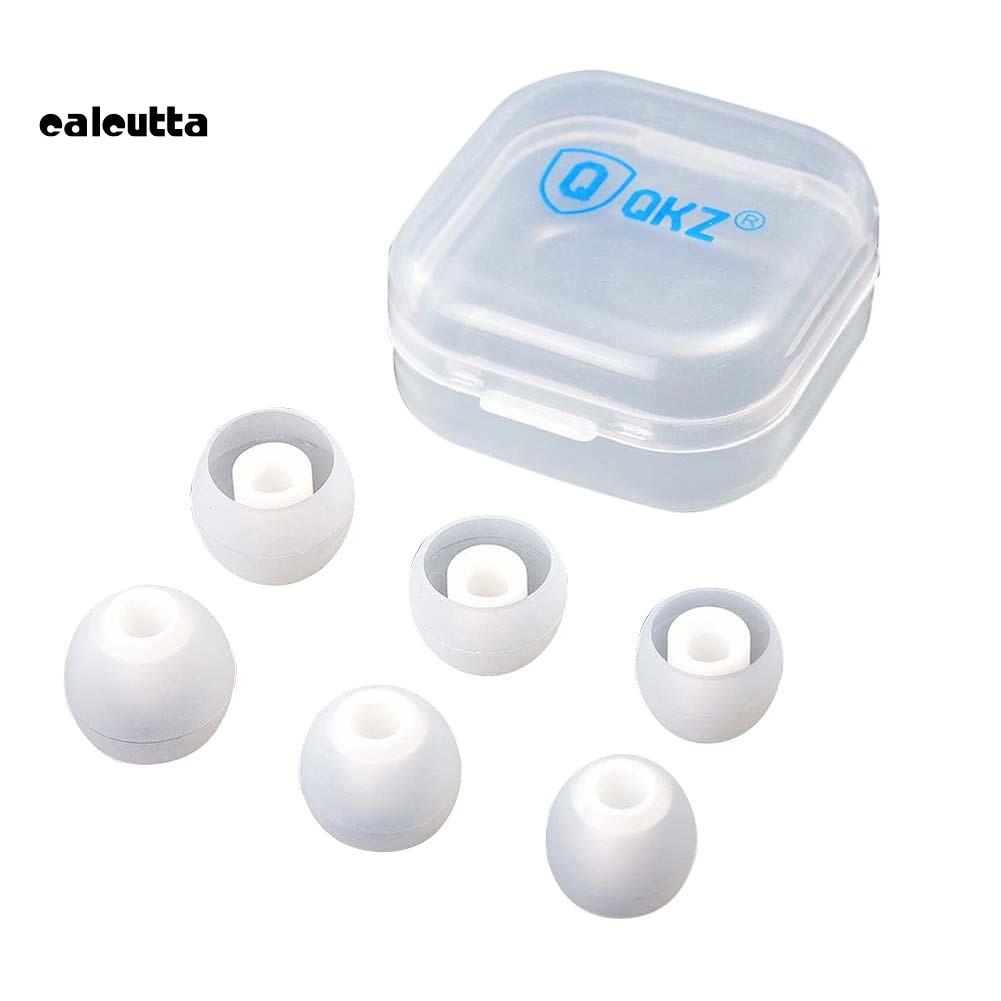 【Ready stock】QKZ 3 Pairs Replacement Silicone Eartips Earbuds for In-ear Earphone Headphone