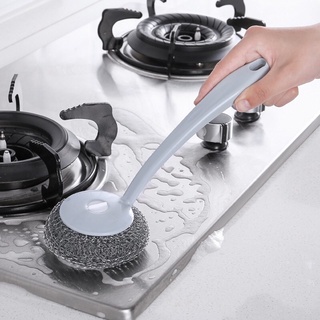 Cây Chà Xoong Nồi Có Tay Cầm Dễ Dàng Vệ Sinh Đánh Bay Vết Bẫn