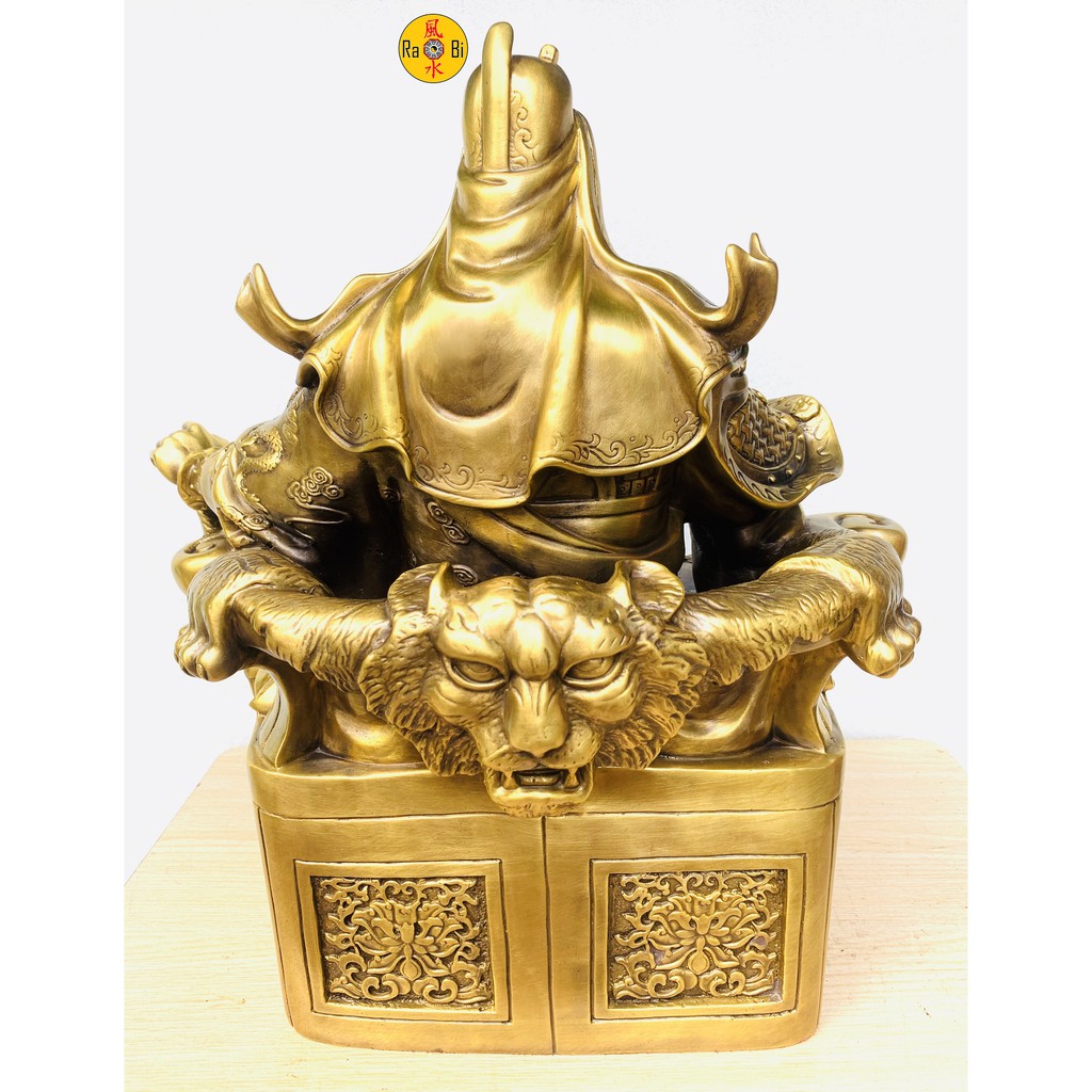 Quan Công Quan Bình Châu Thương - Bộ Quan Công Hộ Pháp 40cm - Tượng Đồng Thờ Cúng Cao Cấp