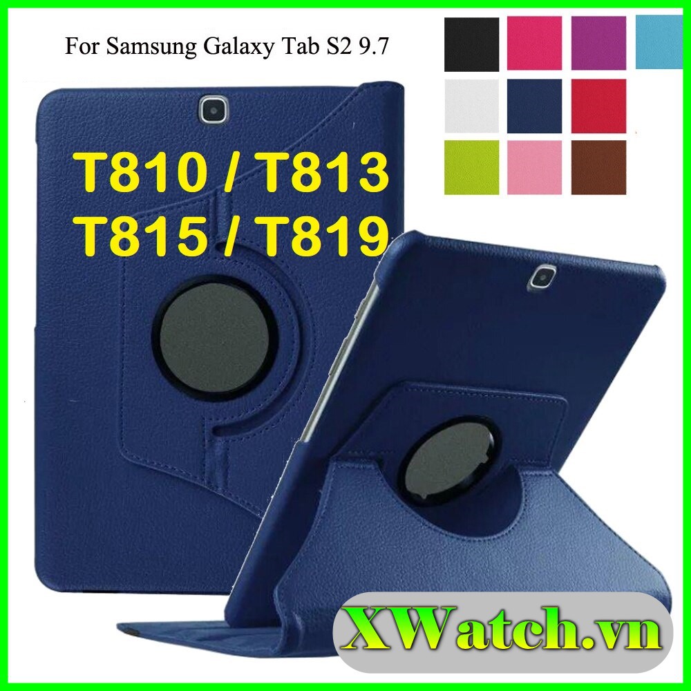 Bao da Xoay Tab S2 9.7 - Bao da Samsung galaxy Tab S2 9.7 - Bao da T810 / 813/ 815/ 819 | WebRaoVat - webraovat.net.vn