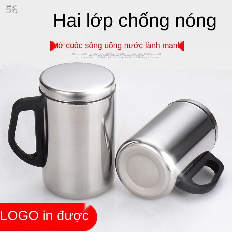 Bình chân không thép gỉ dành cho nam doanh nhân cốc nước trà có tay cầm 350ml500mlT