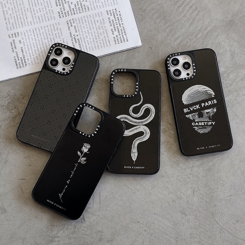 Casetify Ốp Điện Thoại Cứng Họa Tiết Đầu Lâu / Hoa Cho iPhone 15 14 13 12 11 Pro Max Plus