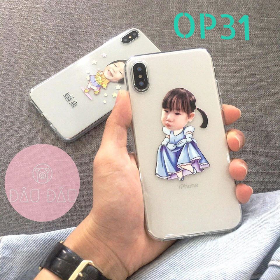 Ốp iphone in theo yêu cầu mẫu chibi công chúa đáng yêu OP31_ Myducase [ Kèm ảnh thật]