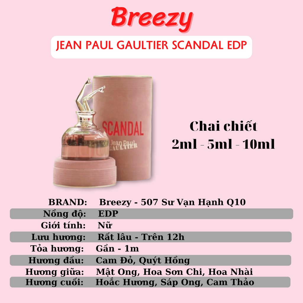 Mẫu thử nước hoa Jean Paul Gaultier Scandal EDP Chính Hãng