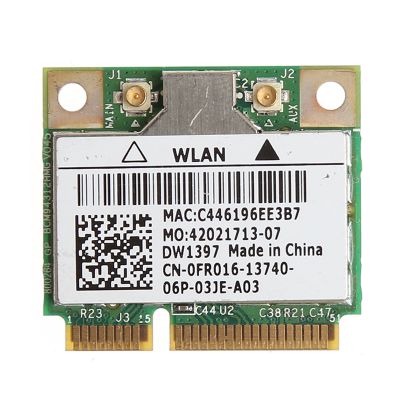 Thẻ Wifi Mini Pci-E 54m Dành Cho Bảng Mạch Dell Dw1394 0kw770 Bcm94312Hmg2L