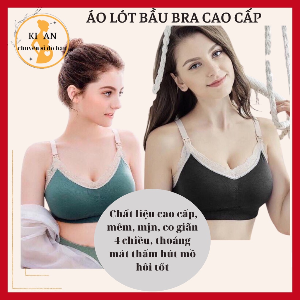 [Hàng chính hãng]Áo lót bầu áo bra bầu chống chảy xệ cao cấp, siêu có giãn, siêu mát, đồ lót bầu mở nắp cho con ti