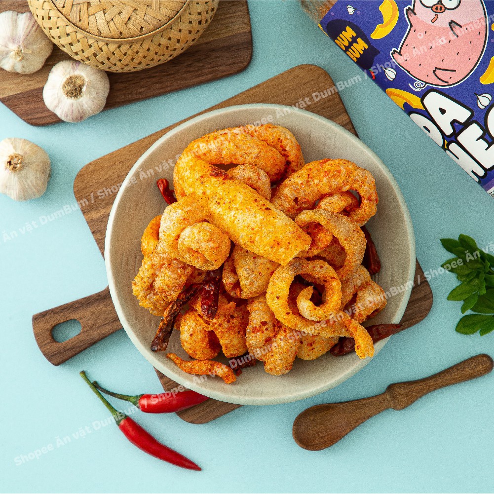 [Mã 77FMCGSALE1 giảm 10% đơn 250K] Da heo tỏi ớt chiên giòn DumBum 150g đồ ăn vặt Sài Gòn vừa ngon vừa rẻ | BigBuy360 - bigbuy360.vn