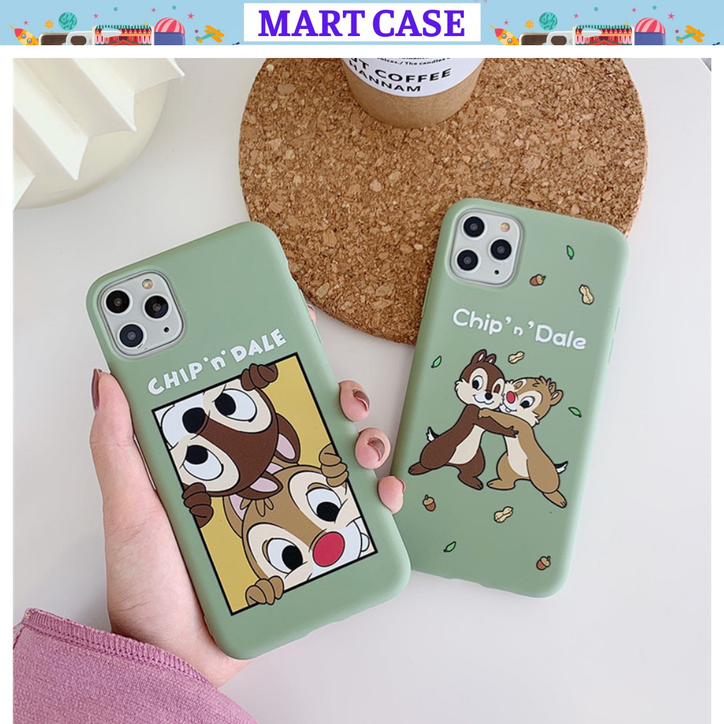 Ốp iphone - Ốp lưng iphone CHIP "n" DALE chất đẹp 6/6plus/6s/6splus/7/7plus/8/8plus/x/xs/xr/11/12/pro/max/MART CASE