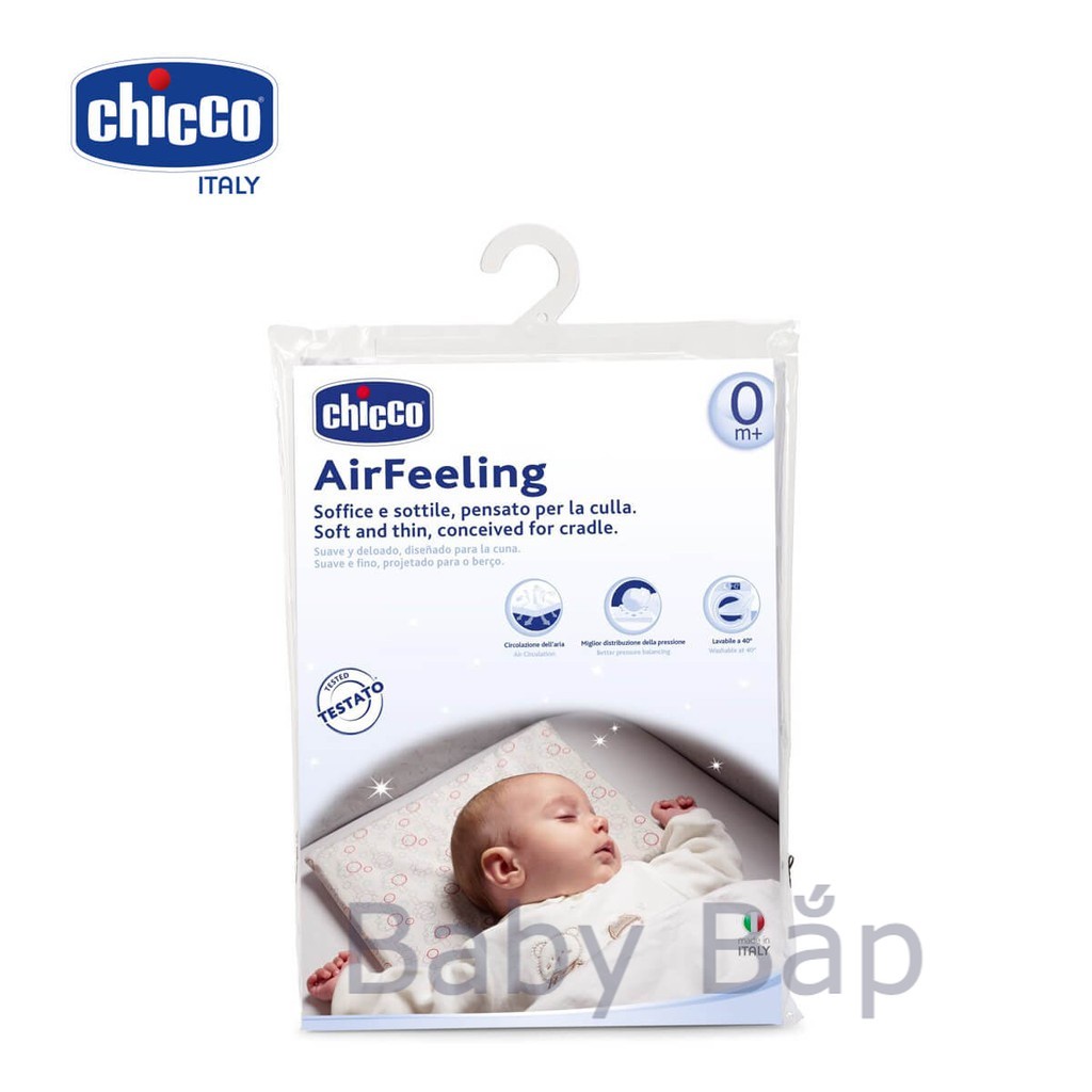 Gối chống bẹt đầu thoáng khí Airfeeling Chicco Mẫu mới