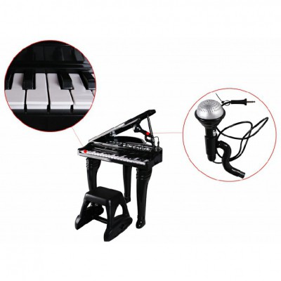 Đồ chơi âm nhạc cho bé -  Đàn piano cổ điển kèm mic thu âm màu hồng Winfun - 02045-G - đồ chơi cho bé 3 tuổi trở lên