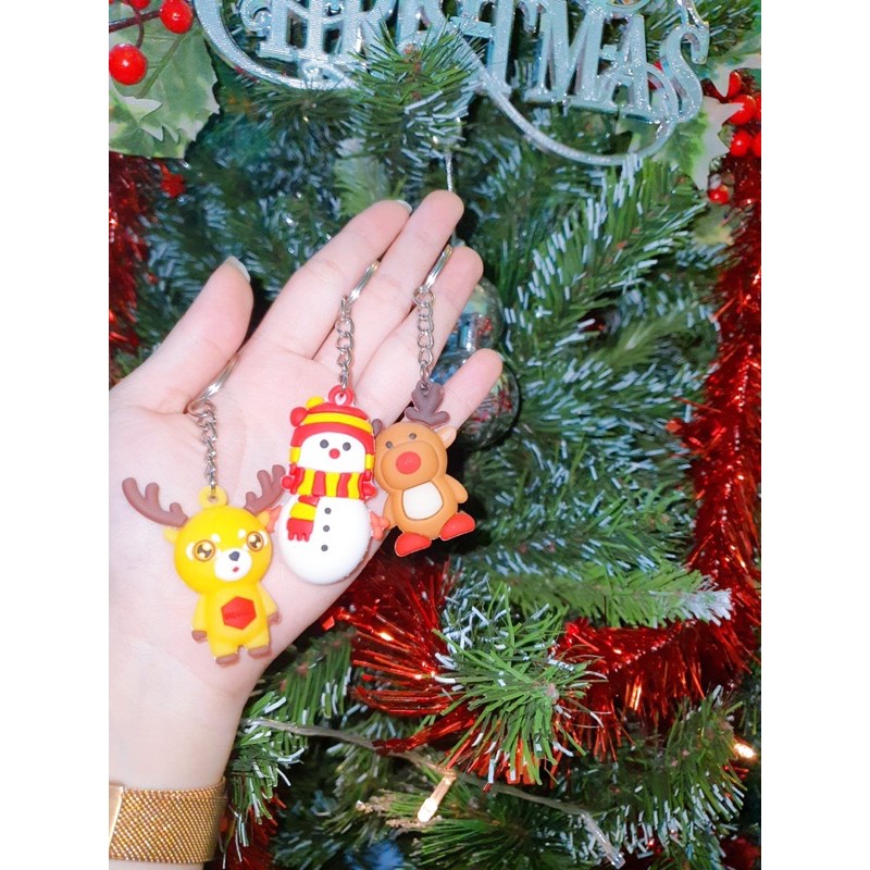 ❄️ Móc khoá Noel cao su loại đẹp 🎄