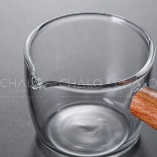 Ca rót thủy tinh chịu nhiệt tay gỗ 50ml - 100ml [Hàng loại #1] - ODR-CA