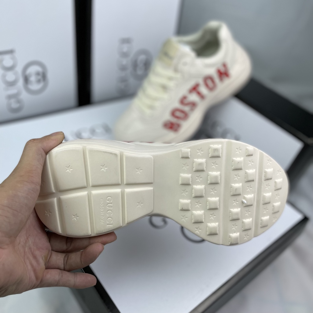 Giày thể thao Sneaker nam nữ, GC Boston phối kem Hot Trend 2021, Full Box tặng vớ, bảo hành 6 tháng