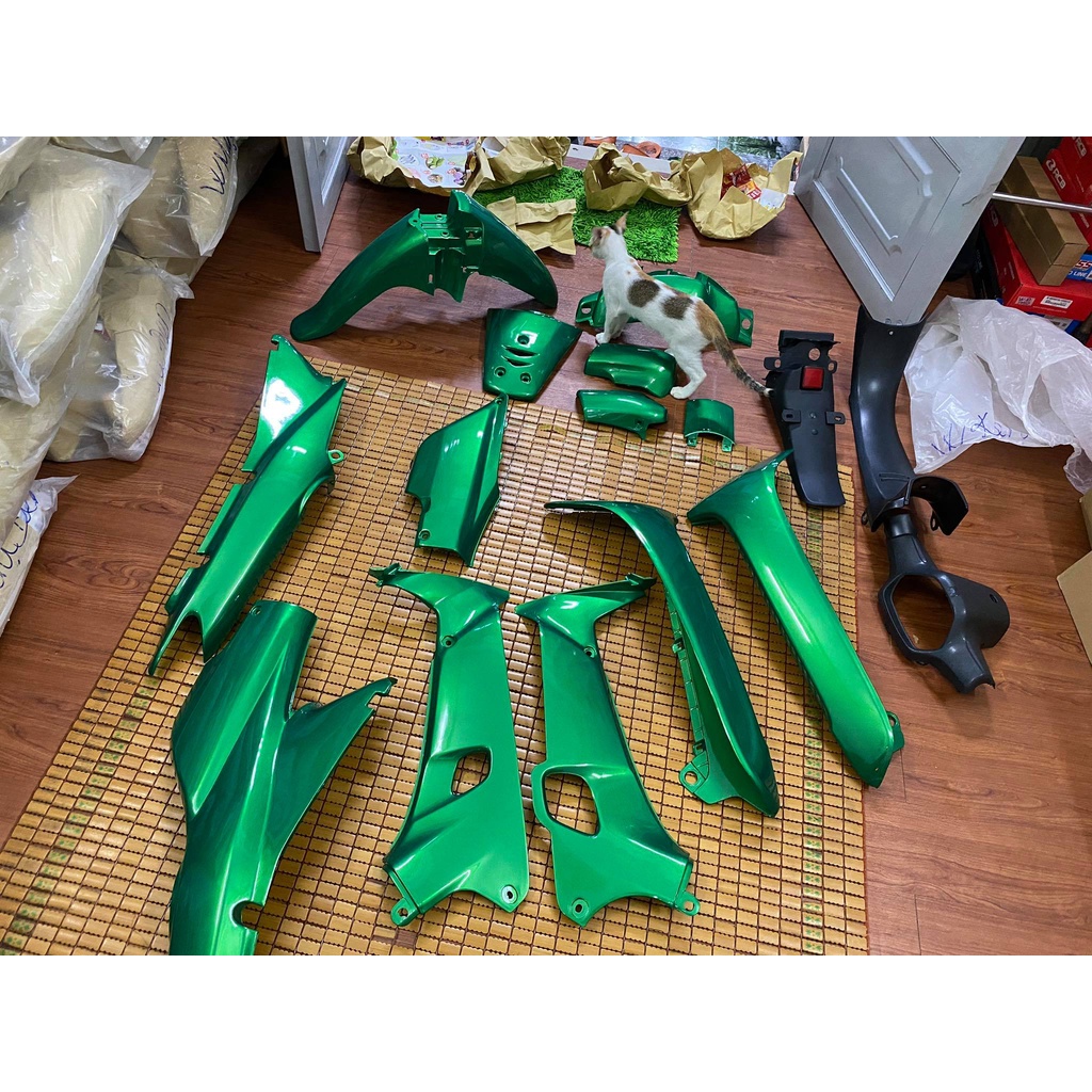 Dàn áo Wave nhỏ hàng Việt Nam loại 1 màu Xanh Ken