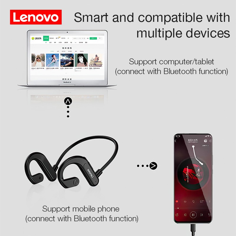 Tai nghe không dây LENOVO X3 thể thao chống nước 9D