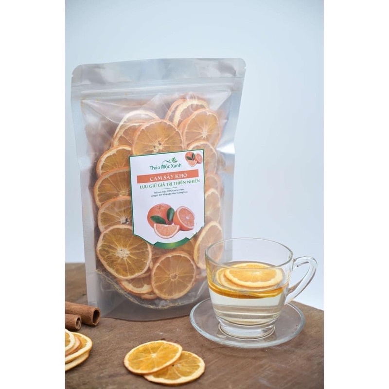 100gr cam vàng khô thái lát hàng đẹp loại 1