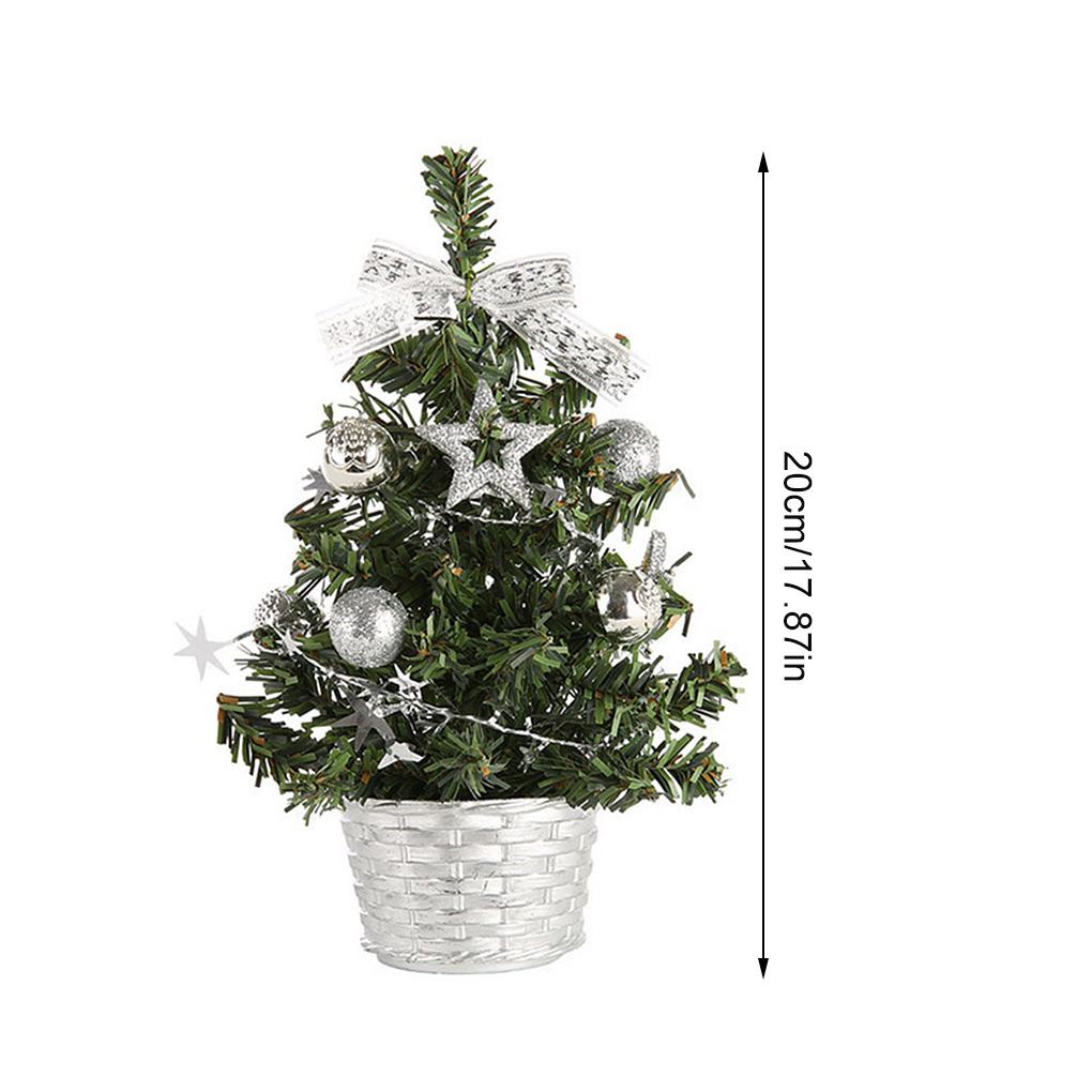 Cây Thông Giáng Sinh 20cm Để Bàn Trang Trí Bằng PVC