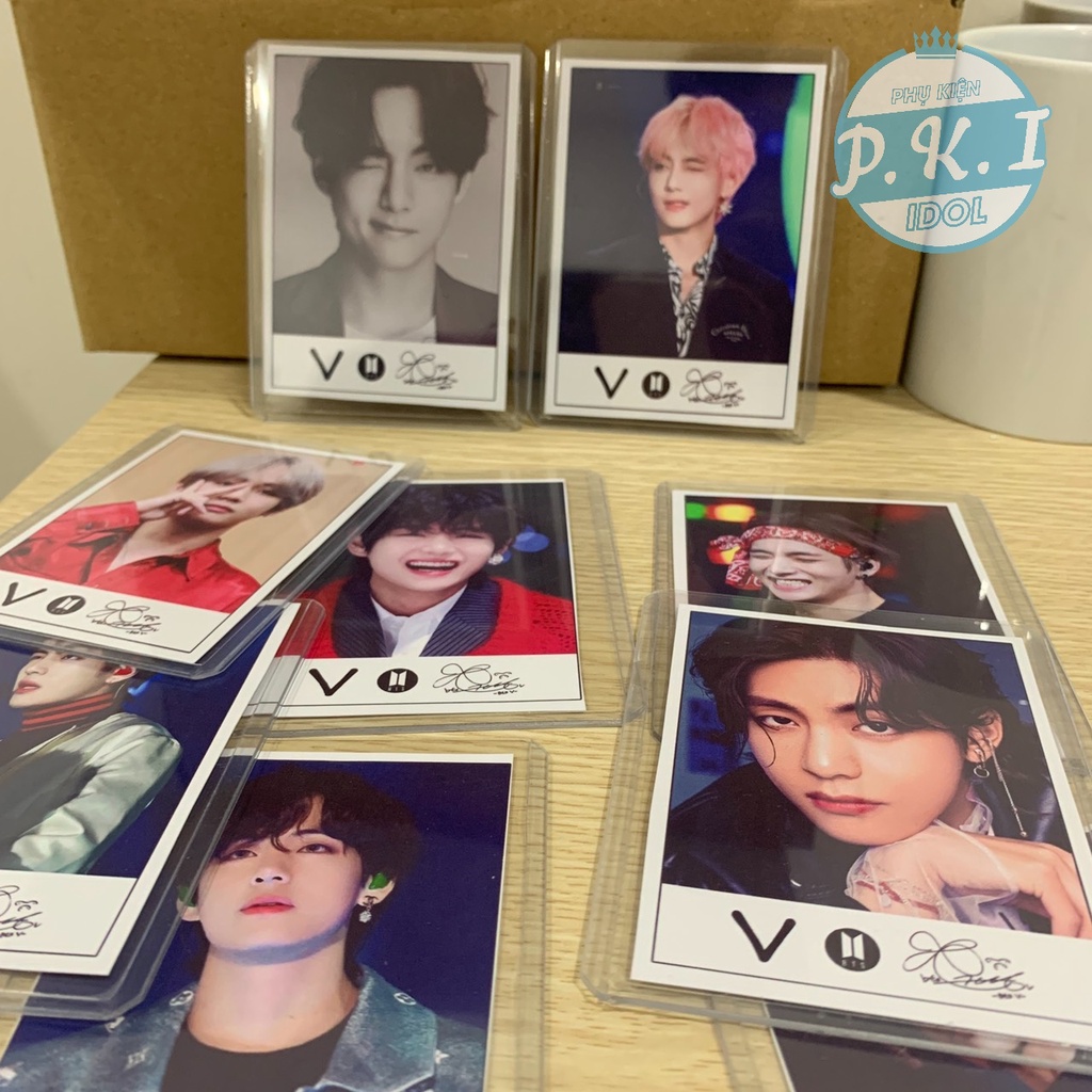 Bộ Lomo Card Kèm Chữ Kí V B.T.S - TẶNG KÈM 9 TOPLOADER BẢO VỆ