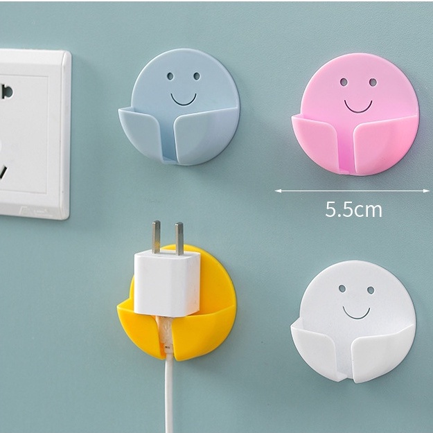 Móc dán tường treo phích cắm điện tiện dụng thiết kế đáng yêu 365