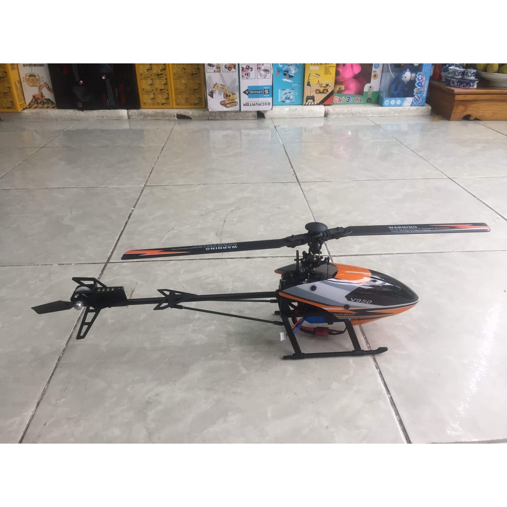 Xuongpinoto Máy bay trực thăng 6 kênh Wltoys V950 Brushless 3D 6G,hàng mới 100%