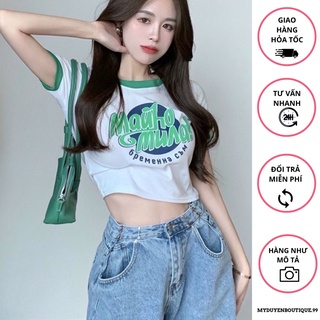 Áo croptop mauho muna năng động trẻ trung