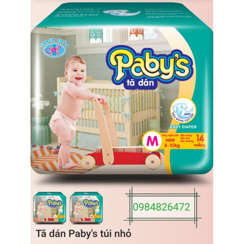 HÀNG LOẠI 1 Combo 5 gói tã dán Papy's size M/14 miếng / 1 gói