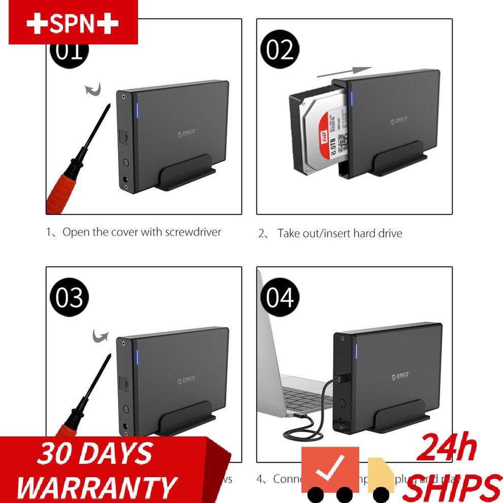 Ổ Cứng Di Động Orico7688c3-bk3.5 Inch Loại C 110v | BigBuy360 - bigbuy360.vn
