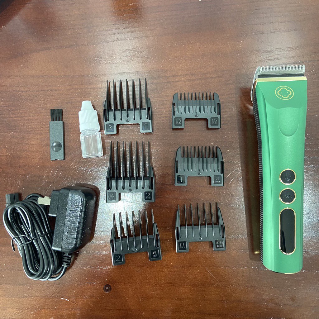 Tông đơ cắt tóc công suất 7w dùng 4h madeshow CG-982F màu xanh lá