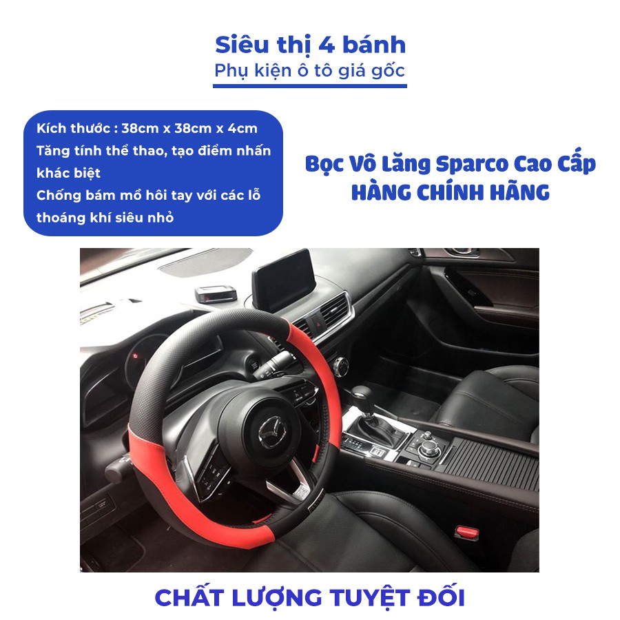 Bọc vô lăng cacbon ô tô chống trơn trượt logo tất cả các hãng xe