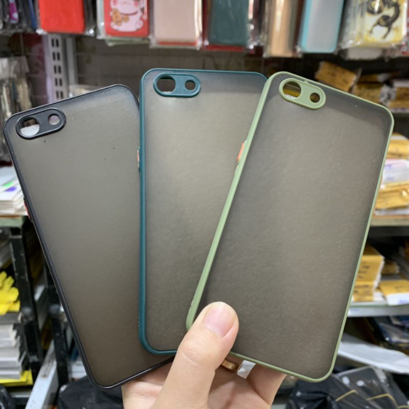 Ốp lưng Oppo A83 viền dẻo lưng nhám