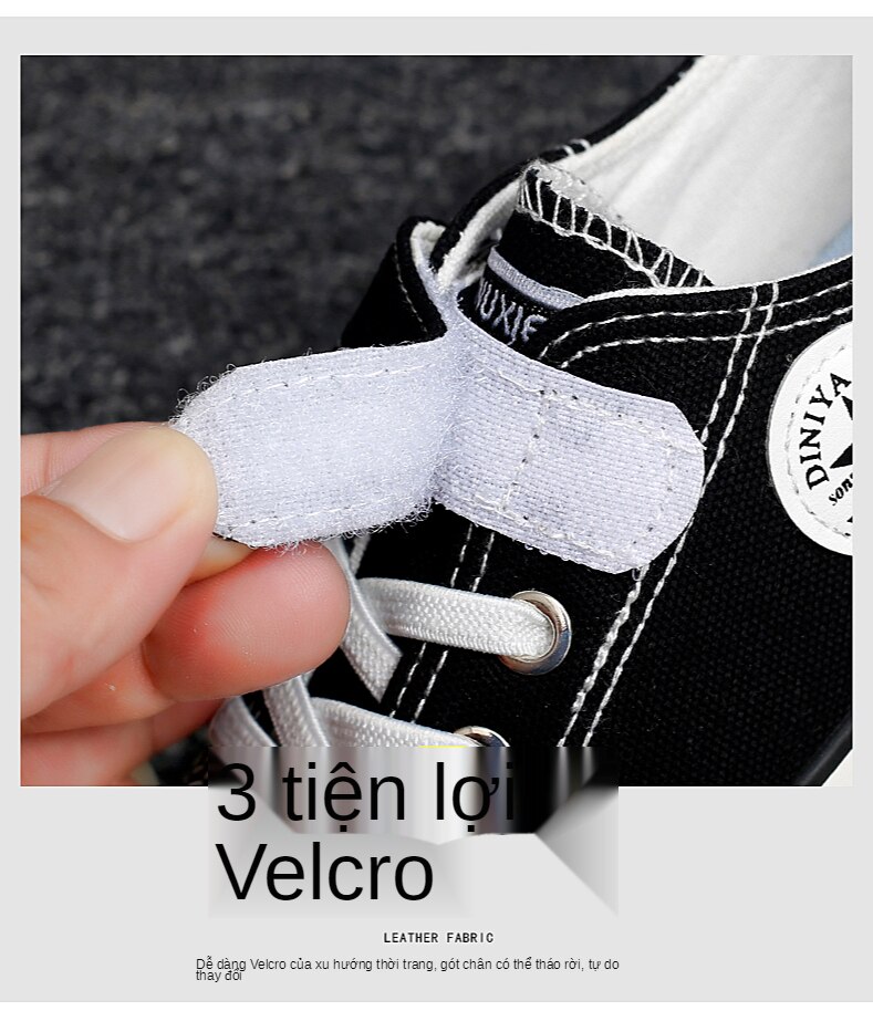 Giày thể thao CONVERSE vải bạt thời trang cho bé