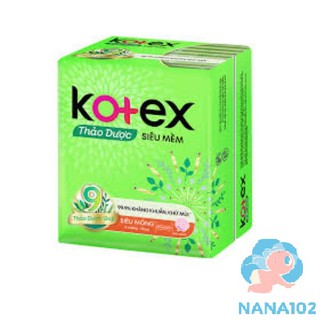 Băng vệ sinh (BVS) kotex thảo dược siêu mỏng cánh 8 miếng - 23cm