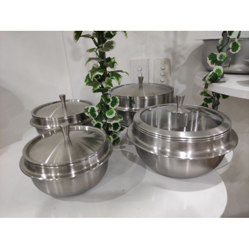 Nồi cơm trộn Hàn Quốc inox 304 3 lớp nguyên khối