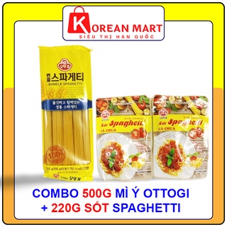 COMBO 500G MỲ Ý OTTOGI + 220G SỐT SPAGHETTI