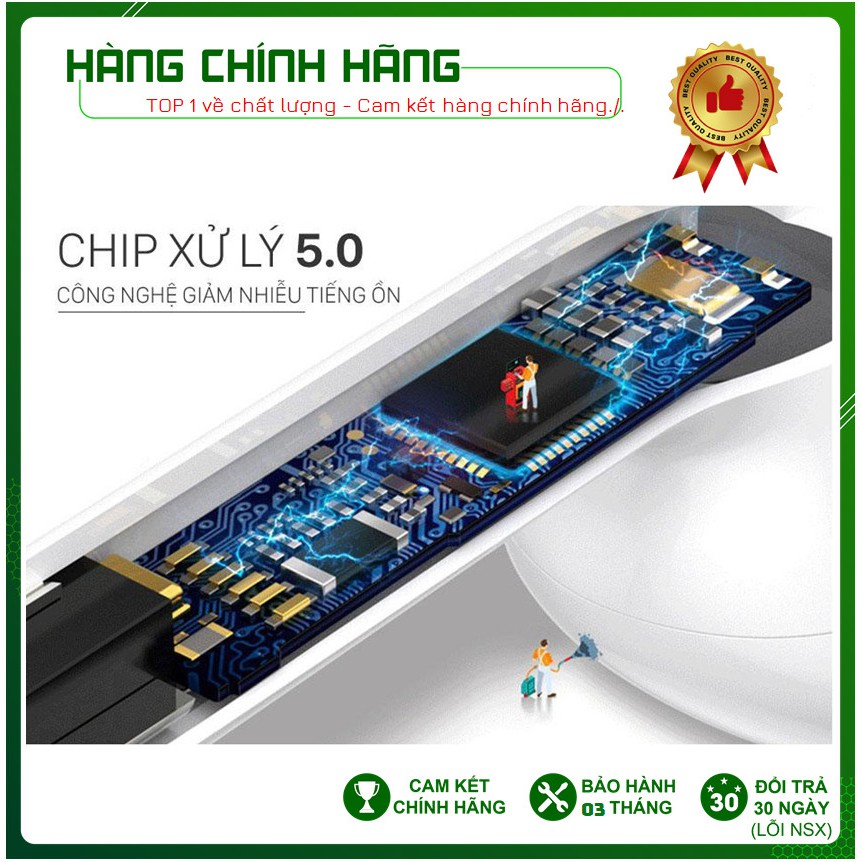 [Giá Hủy Diệt - Bảo hành 1 đổi 1] Tai Nghe i12 TWS Bluetooth 5.0 | Cảm ứng chạm | Mở nắp kết nối cho IOS & Android