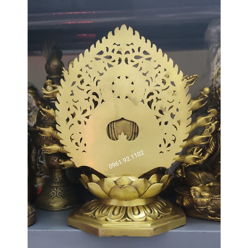 Tượng phật chuẩn đề bằng đồng, tượng chuẩn đề cao 25cm, Phật mẫu Chuẩn đề, giá tượng Chuẩn đề bằng đồng  phong thủy