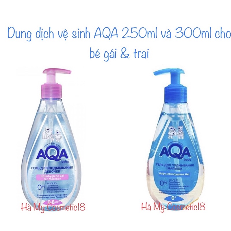 Dung dịch vệ sinh AQA 250ml bé gái